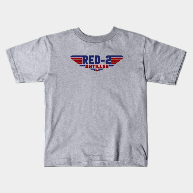 Red 2 Wedge Antilles Kids T-Shirt by Vault Emporium